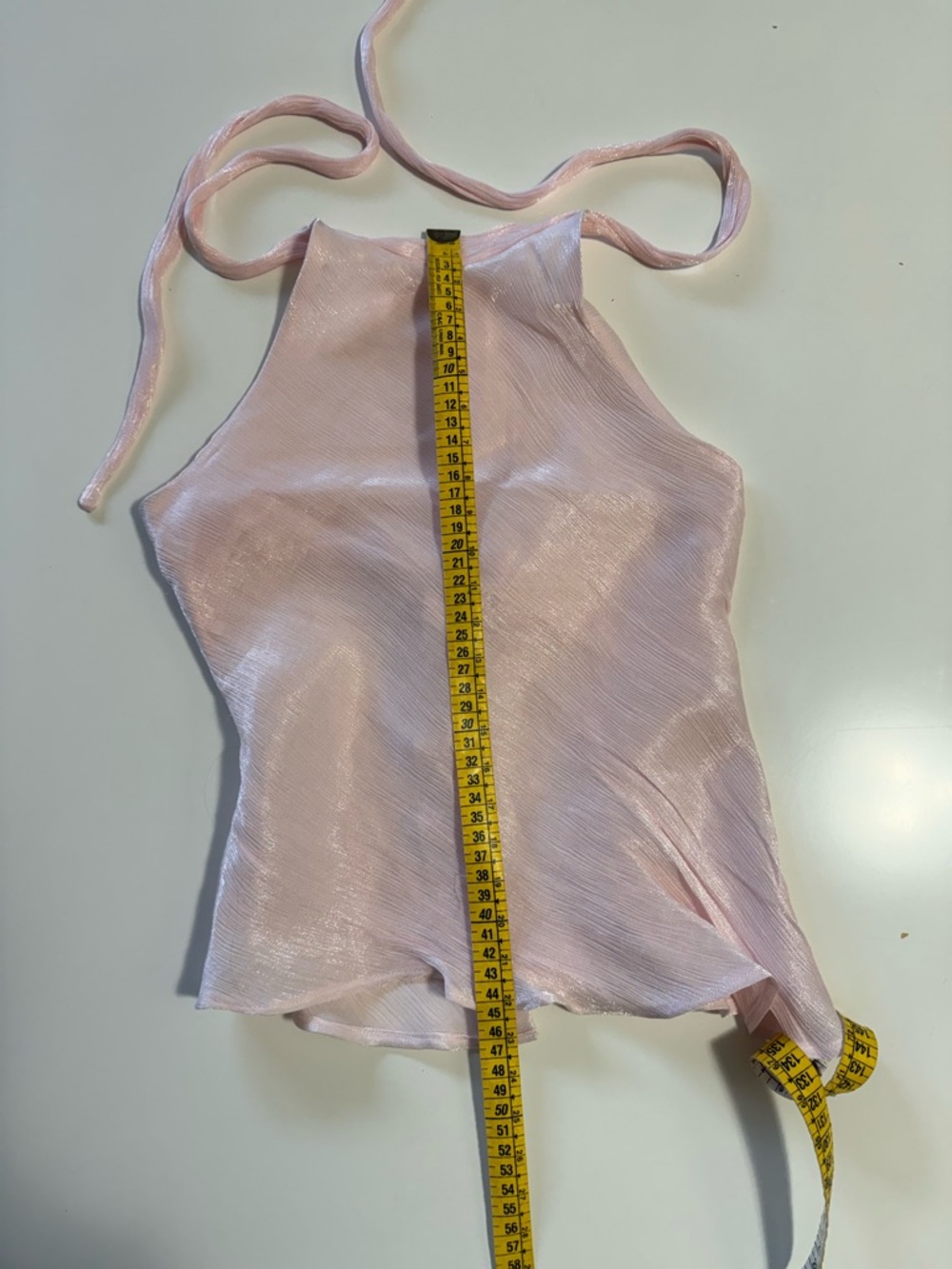 Clean Girl | Wedding Guest Bridesmaid Sleeveless Pink Halter Mermaid Set - Picture 6 of 11